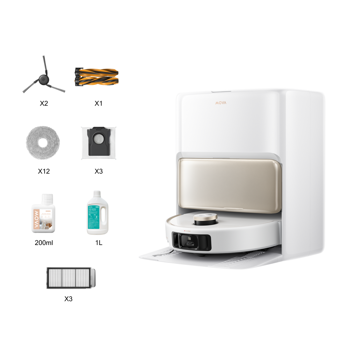 MOVA V50 Ultra Complete white Saug- und Wischroboter