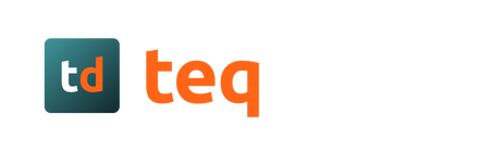 teqdude Logo mit Icon und Schriftzug